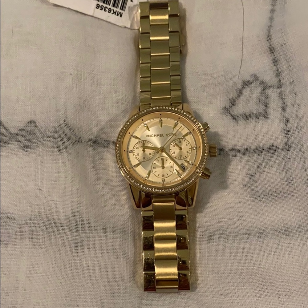 Michael Kors Gold Crystal Watch